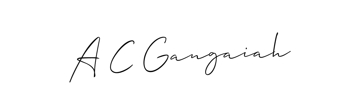 Make a beautiful signature design for name A C Gangaiah. Use this online signature maker to create a handwritten signature for free. A C Gangaiah signature style 2 images and pictures png