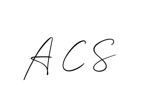 Use a signature maker to create a handwritten signature online. With this signature software, you can design (Allison_Script) your own signature for name A C S. A C S signature style 2 images and pictures png