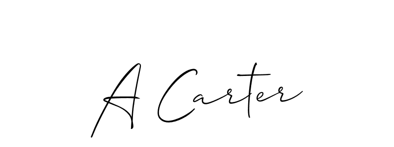 How to make A Carter name signature. Use Allison_Script style for creating short signs online. This is the latest handwritten sign. A Carter signature style 2 images and pictures png