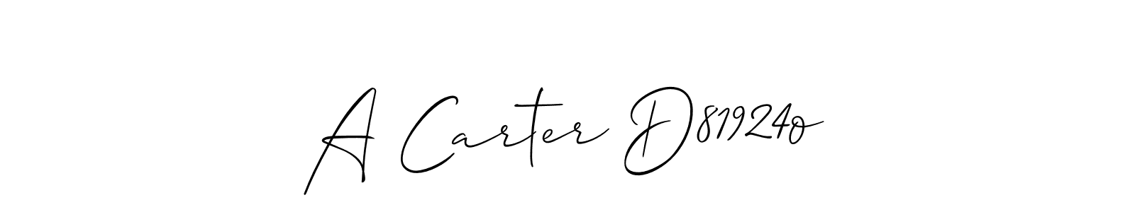 You can use this online signature creator to create a handwritten signature for the name A Carter D81924o. This is the best online autograph maker. A Carter D81924o signature style 2 images and pictures png