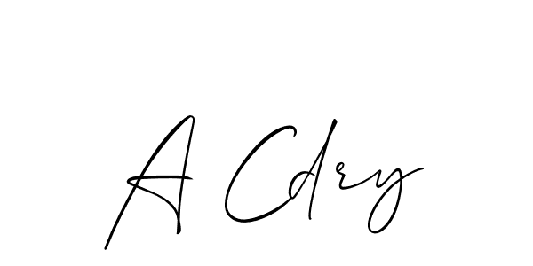 Check out images of Autograph of A Cdry name. Actor A Cdry Signature Style. Allison_Script is a professional sign style online. A Cdry signature style 2 images and pictures png