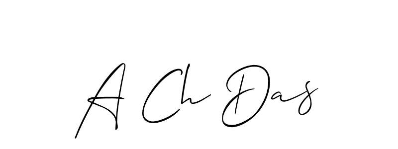 A Ch Das stylish signature style. Best Handwritten Sign (Allison_Script) for my name. Handwritten Signature Collection Ideas for my name A Ch Das. A Ch Das signature style 2 images and pictures png