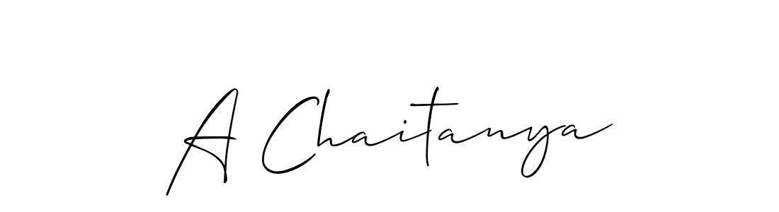 You should practise on your own different ways (Allison_Script) to write your name (A Chaitanya) in signature. don't let someone else do it for you. A Chaitanya signature style 2 images and pictures png
