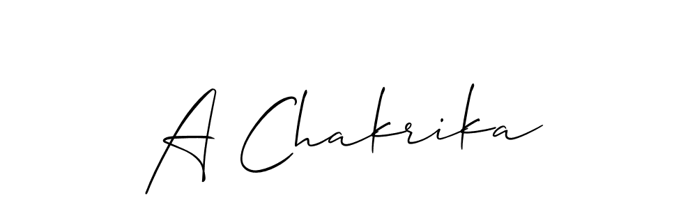 Once you've used our free online signature maker to create your best signature Allison_Script style, it's time to enjoy all of the benefits that A Chakrika name signing documents. A Chakrika signature style 2 images and pictures png