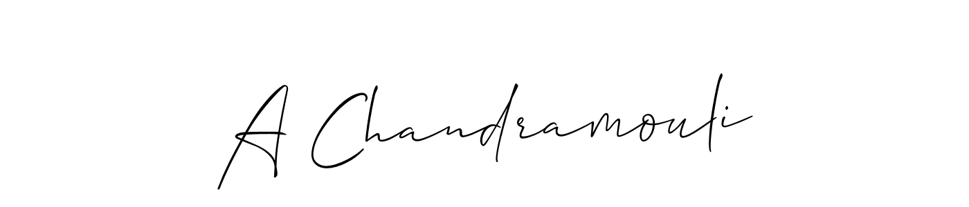 A Chandramouli stylish signature style. Best Handwritten Sign (Allison_Script) for my name. Handwritten Signature Collection Ideas for my name A Chandramouli. A Chandramouli signature style 2 images and pictures png