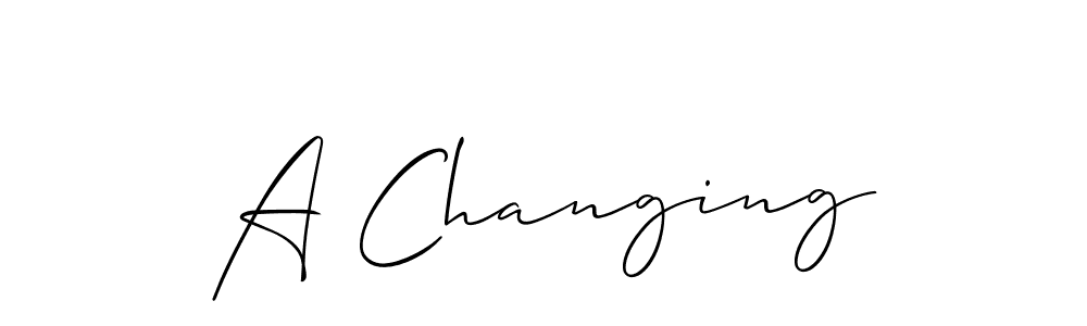 A Changing stylish signature style. Best Handwritten Sign (Allison_Script) for my name. Handwritten Signature Collection Ideas for my name A Changing. A Changing signature style 2 images and pictures png