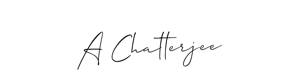 This is the best signature style for the A Chatterjee name. Also you like these signature font (Allison_Script). Mix name signature. A Chatterjee signature style 2 images and pictures png