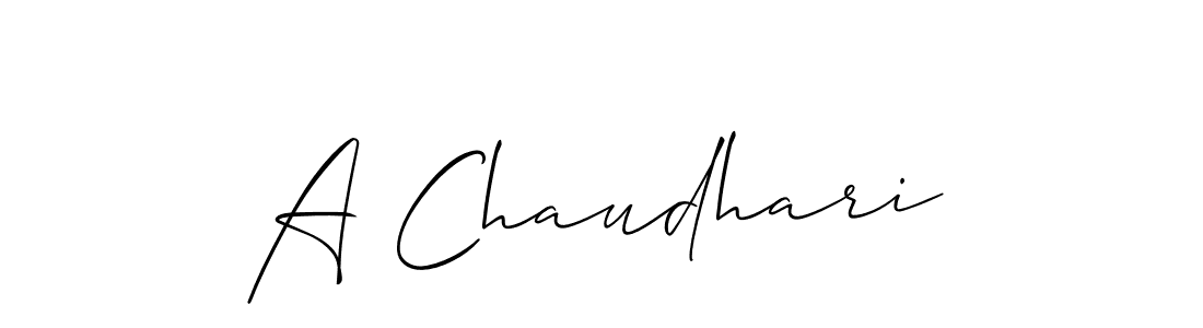 You should practise on your own different ways (Allison_Script) to write your name (A Chaudhari) in signature. don't let someone else do it for you. A Chaudhari signature style 2 images and pictures png