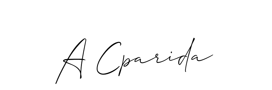 How to Draw A Cparida signature style? Allison_Script is a latest design signature styles for name A Cparida. A Cparida signature style 2 images and pictures png