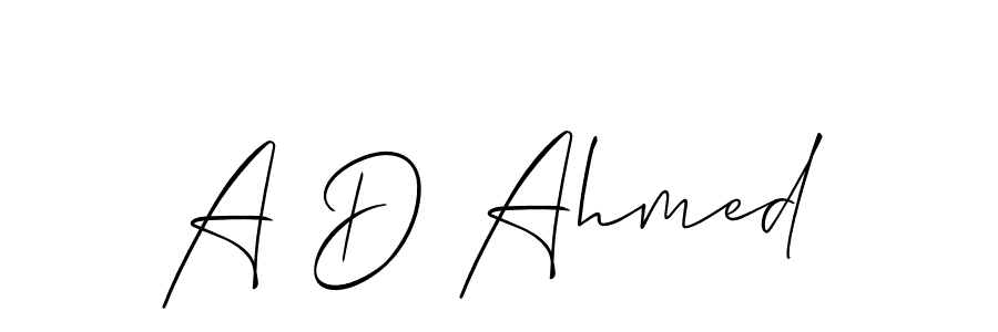 Make a beautiful signature design for name A D Ahmed. Use this online signature maker to create a handwritten signature for free. A D Ahmed signature style 2 images and pictures png