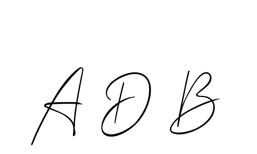Similarly Allison_Script is the best handwritten signature design. Signature creator online .You can use it as an online autograph creator for name A D B. A D B signature style 2 images and pictures png