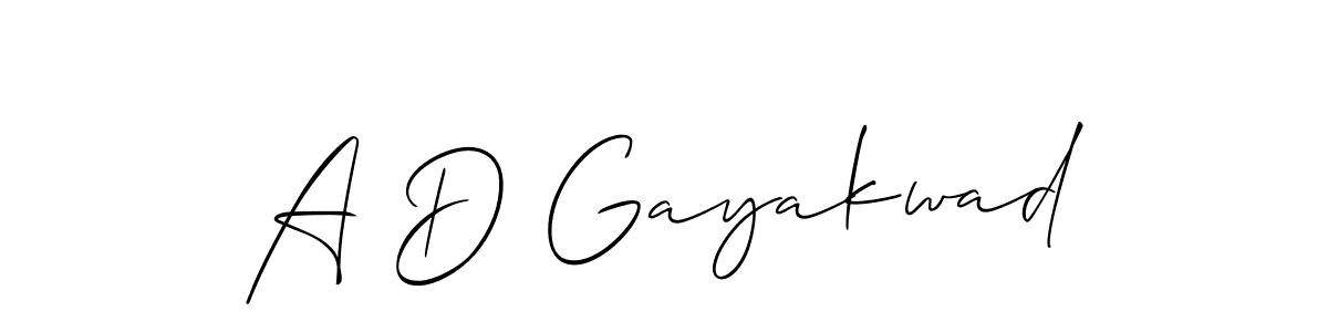 Best and Professional Signature Style for A D Gayakwad. Allison_Script Best Signature Style Collection. A D Gayakwad signature style 2 images and pictures png