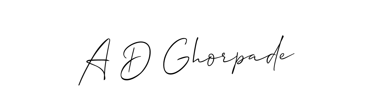 Best and Professional Signature Style for A D Ghorpade. Allison_Script Best Signature Style Collection. A D Ghorpade signature style 2 images and pictures png