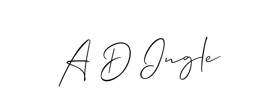 It looks lik you need a new signature style for name A D Ingle. Design unique handwritten (Allison_Script) signature with our free signature maker in just a few clicks. A D Ingle signature style 2 images and pictures png