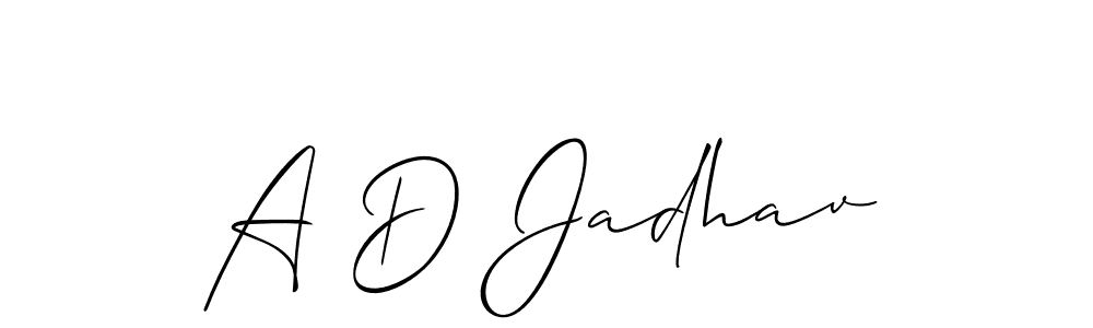 Best and Professional Signature Style for A D Jadhav. Allison_Script Best Signature Style Collection. A D Jadhav signature style 2 images and pictures png