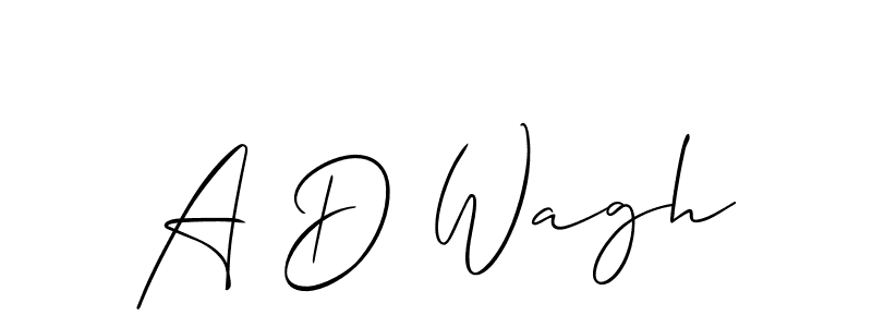 Make a short A D Wagh signature style. Manage your documents anywhere anytime using Allison_Script. Create and add eSignatures, submit forms, share and send files easily. A D Wagh signature style 2 images and pictures png