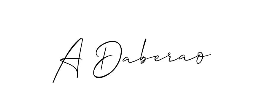 Use a signature maker to create a handwritten signature online. With this signature software, you can design (Allison_Script) your own signature for name A Daberao. A Daberao signature style 2 images and pictures png