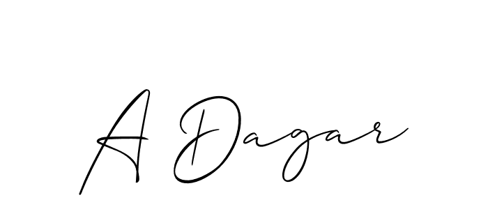 Allison_Script is a professional signature style that is perfect for those who want to add a touch of class to their signature. It is also a great choice for those who want to make their signature more unique. Get A Dagar name to fancy signature for free. A Dagar signature style 2 images and pictures png