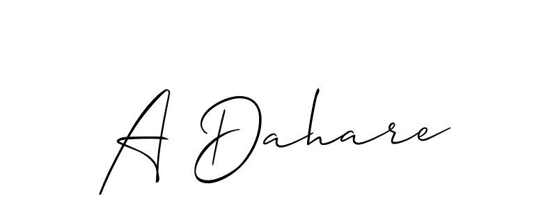 Make a beautiful signature design for name A Dahare. Use this online signature maker to create a handwritten signature for free. A Dahare signature style 2 images and pictures png