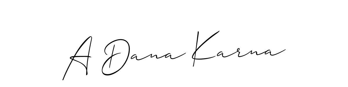You can use this online signature creator to create a handwritten signature for the name A Dana Karna. This is the best online autograph maker. A Dana Karna signature style 2 images and pictures png