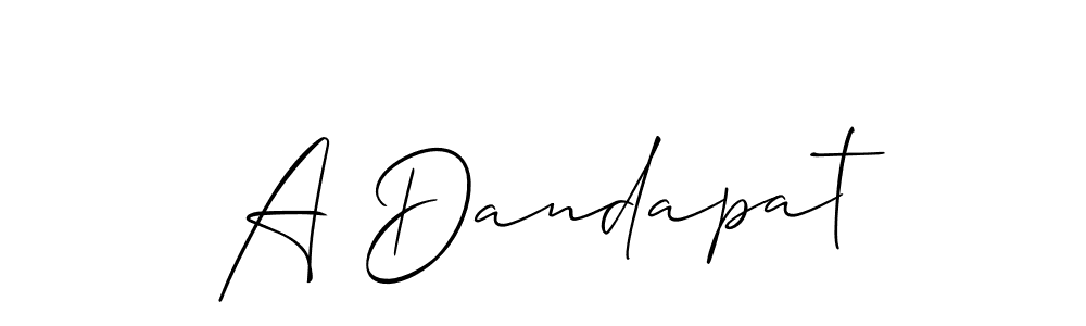 How to Draw A Dandapat signature style? Allison_Script is a latest design signature styles for name A Dandapat. A Dandapat signature style 2 images and pictures png