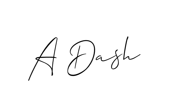 Similarly Allison_Script is the best handwritten signature design. Signature creator online .You can use it as an online autograph creator for name A Dash. A Dash signature style 2 images and pictures png