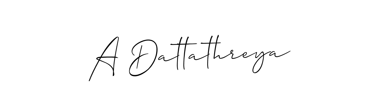 You should practise on your own different ways (Allison_Script) to write your name (A Dattathreya) in signature. don't let someone else do it for you. A Dattathreya signature style 2 images and pictures png