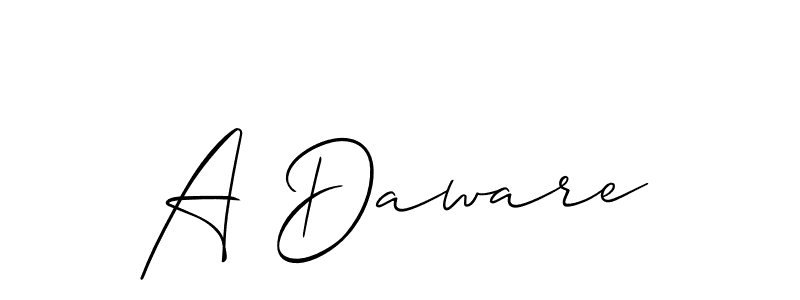 You should practise on your own different ways (Allison_Script) to write your name (A Daware) in signature. don't let someone else do it for you. A Daware signature style 2 images and pictures png