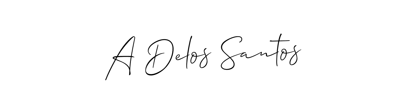 Once you've used our free online signature maker to create your best signature Allison_Script style, it's time to enjoy all of the benefits that A Delos Santos name signing documents. A Delos Santos signature style 2 images and pictures png