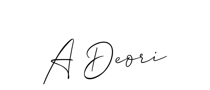 Once you've used our free online signature maker to create your best signature Allison_Script style, it's time to enjoy all of the benefits that A Deori name signing documents. A Deori signature style 2 images and pictures png