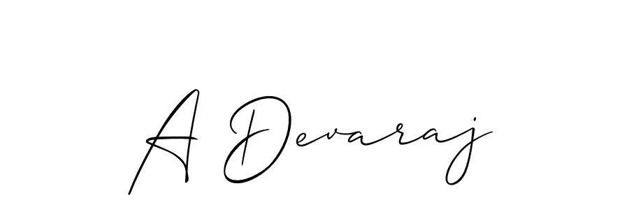 Best and Professional Signature Style for A Devaraj. Allison_Script Best Signature Style Collection. A Devaraj signature style 2 images and pictures png