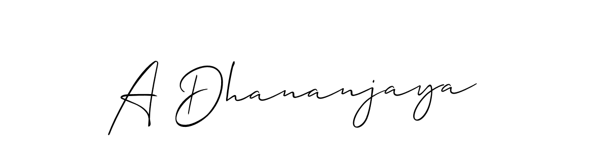 Also You can easily find your signature by using the search form. We will create A Dhananjaya name handwritten signature images for you free of cost using Allison_Script sign style. A Dhananjaya signature style 2 images and pictures png