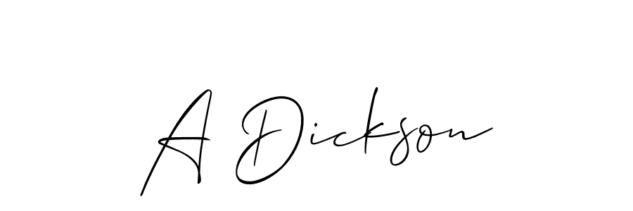 Allison_Script is a professional signature style that is perfect for those who want to add a touch of class to their signature. It is also a great choice for those who want to make their signature more unique. Get A Dickson name to fancy signature for free. A Dickson signature style 2 images and pictures png