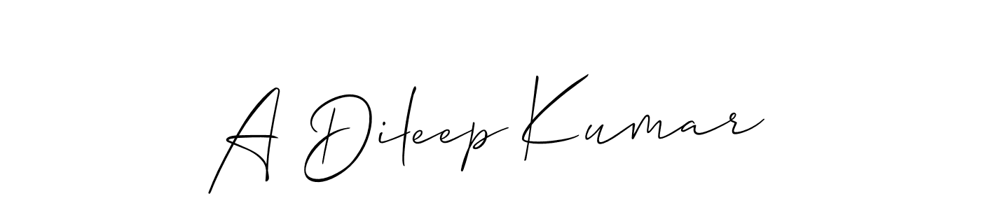 Make a beautiful signature design for name A Dileep Kumar. Use this online signature maker to create a handwritten signature for free. A Dileep Kumar signature style 2 images and pictures png