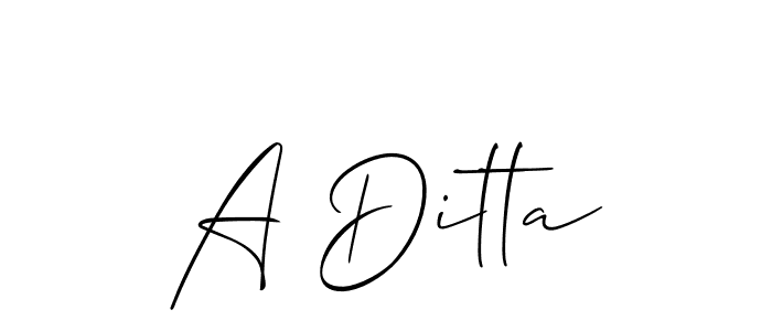 Also You can easily find your signature by using the search form. We will create A Ditta name handwritten signature images for you free of cost using Allison_Script sign style. A Ditta signature style 2 images and pictures png