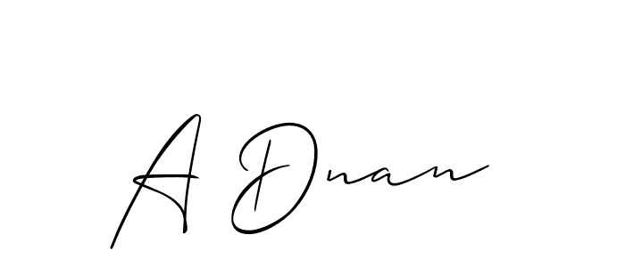 Similarly Allison_Script is the best handwritten signature design. Signature creator online .You can use it as an online autograph creator for name A Dnan . A Dnan  signature style 2 images and pictures png