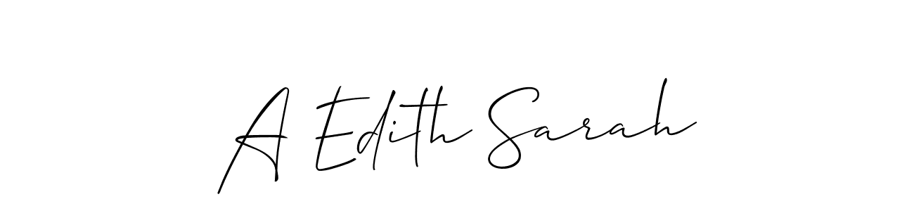 Make a beautiful signature design for name A Edith Sarah. Use this online signature maker to create a handwritten signature for free. A Edith Sarah signature style 2 images and pictures png