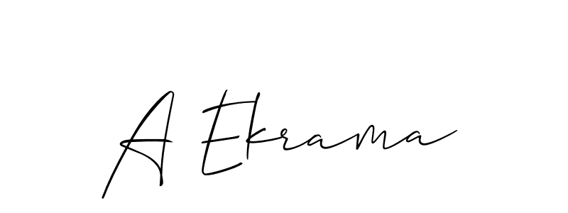 Make a beautiful signature design for name A Ekrama. Use this online signature maker to create a handwritten signature for free. A Ekrama signature style 2 images and pictures png