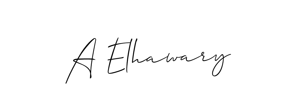 You should practise on your own different ways (Allison_Script) to write your name (A Elhawary) in signature. don't let someone else do it for you. A Elhawary signature style 2 images and pictures png