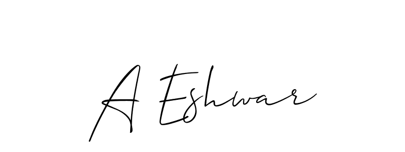 Here are the top 10 professional signature styles for the name A Eshwar. These are the best autograph styles you can use for your name. A Eshwar signature style 2 images and pictures png