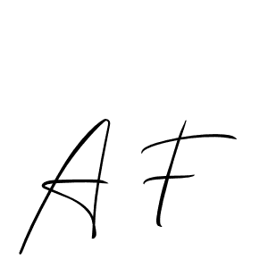 The best way (Allison_Script) to make a short signature is to pick only two or three words in your name. The name A F include a total of six letters. For converting this name. A F signature style 2 images and pictures png