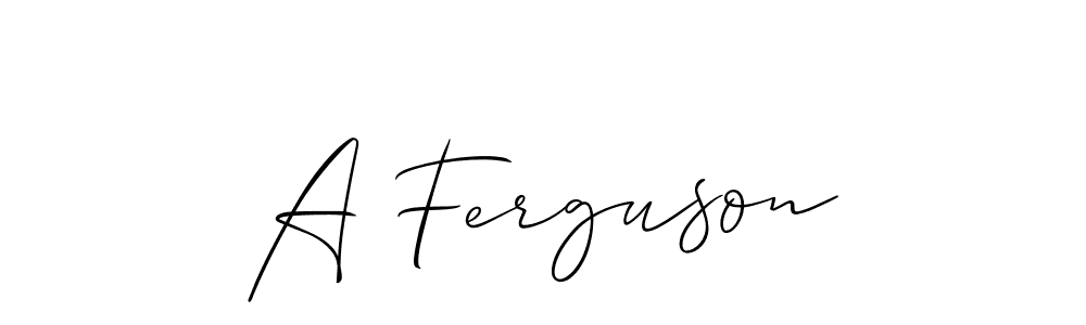 Best and Professional Signature Style for A Ferguson. Allison_Script Best Signature Style Collection. A Ferguson signature style 2 images and pictures png