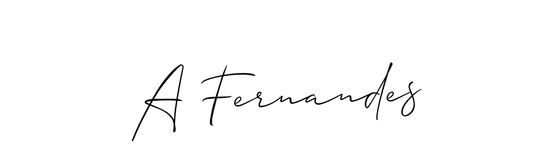 It looks lik you need a new signature style for name A Fernandes. Design unique handwritten (Allison_Script) signature with our free signature maker in just a few clicks. A Fernandes signature style 2 images and pictures png