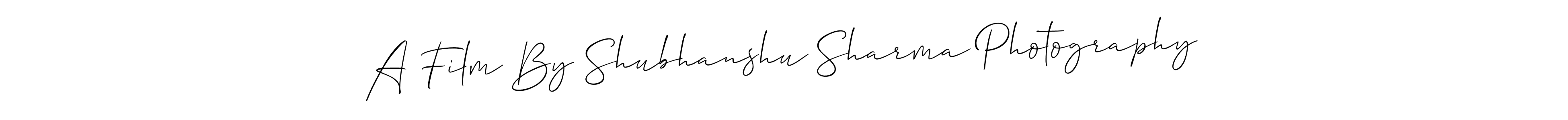 Allison_Script is a professional signature style that is perfect for those who want to add a touch of class to their signature. It is also a great choice for those who want to make their signature more unique. Get A Film By Shubhanshu Sharma Photography name to fancy signature for free. A Film By Shubhanshu Sharma Photography signature style 2 images and pictures png