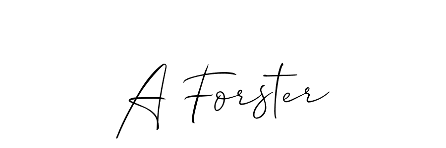 How to Draw A Forster signature style? Allison_Script is a latest design signature styles for name A Forster. A Forster signature style 2 images and pictures png