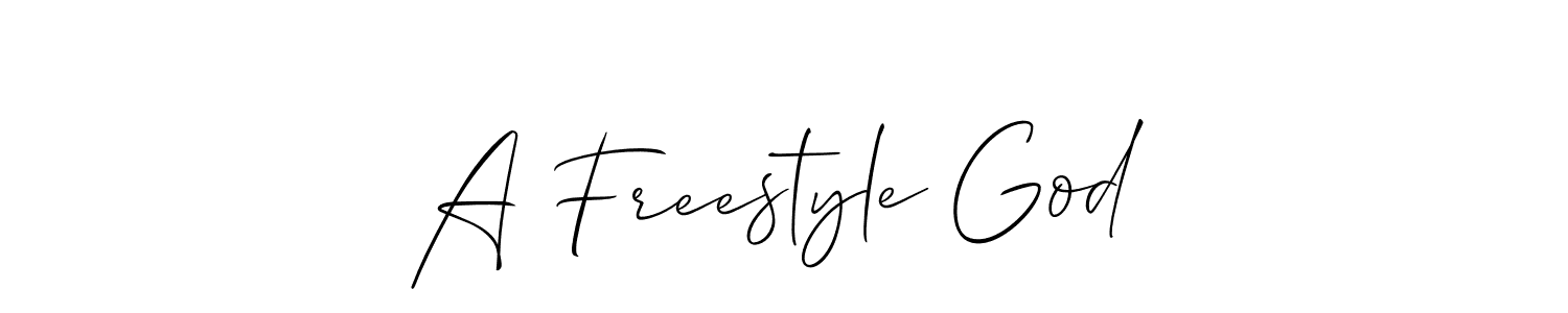 How to make A Freestyle God name signature. Use Allison_Script style for creating short signs online. This is the latest handwritten sign. A Freestyle God signature style 2 images and pictures png