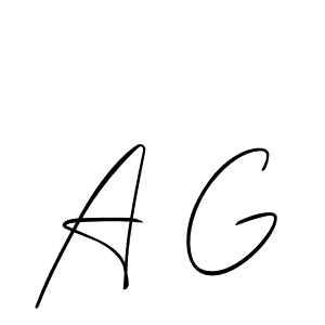 Make a beautiful signature design for name A G. With this signature (Allison_Script) style, you can create a handwritten signature for free. A G signature style 2 images and pictures png