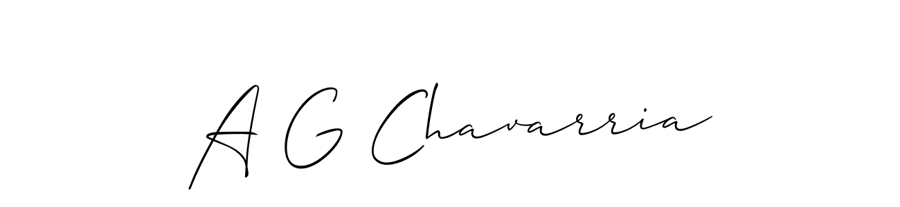 Best and Professional Signature Style for A G Chavarria. Allison_Script Best Signature Style Collection. A G Chavarria signature style 2 images and pictures png