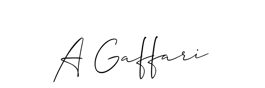 How to Draw A Gaffari signature style? Allison_Script is a latest design signature styles for name A Gaffari. A Gaffari signature style 2 images and pictures png