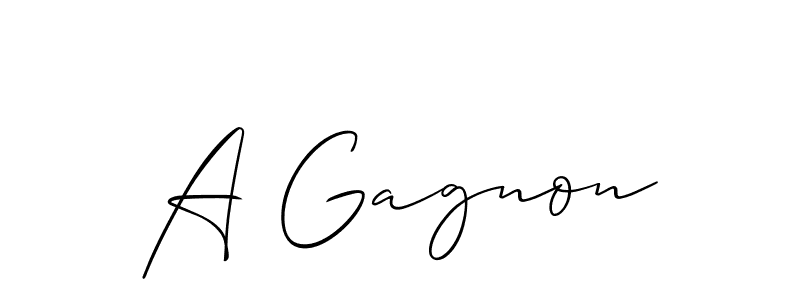 Use a signature maker to create a handwritten signature online. With this signature software, you can design (Allison_Script) your own signature for name A Gagnon. A Gagnon signature style 2 images and pictures png